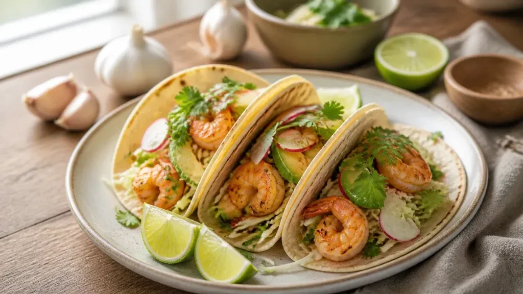 15-Minute Meals: Garlic Lime Shrimp Tacos
