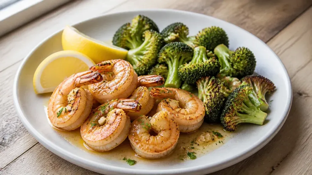Photo of Easy Dinner Recipes: Lemon Garlic Shrimp with Roasted Broccoli