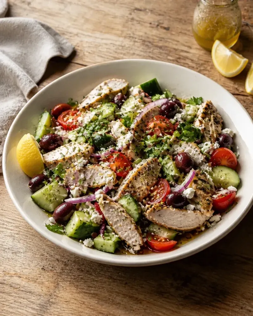 Keto Recipes for Beginners: Mediterranean Chicken Salad with Feta