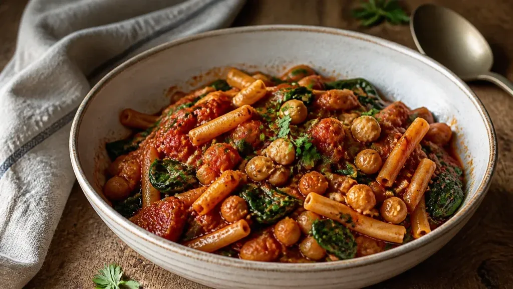 Photo of Budget-Friendly Recipes: One-Pot Tomato and Chickpea Pasta