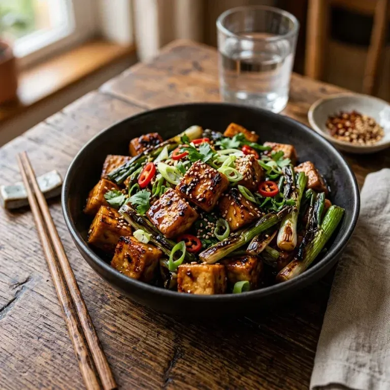 Plant-Based Dinner Ideas: Vegan Thai Peanut Noodle Bowl with Tofu