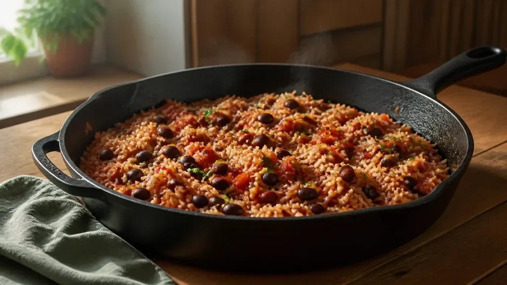 Budget-Friendly Recipes: One-Pot Smoky Bean and Rice Skillet