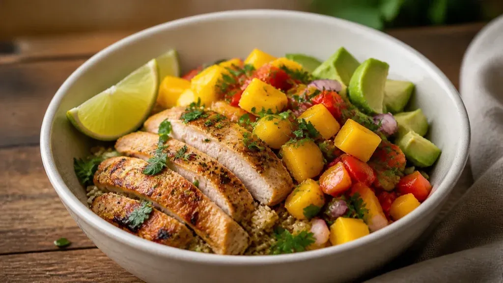 Photo of Quick Healthy Meals: Chicken and Mango Salsa Quinoa Bowls