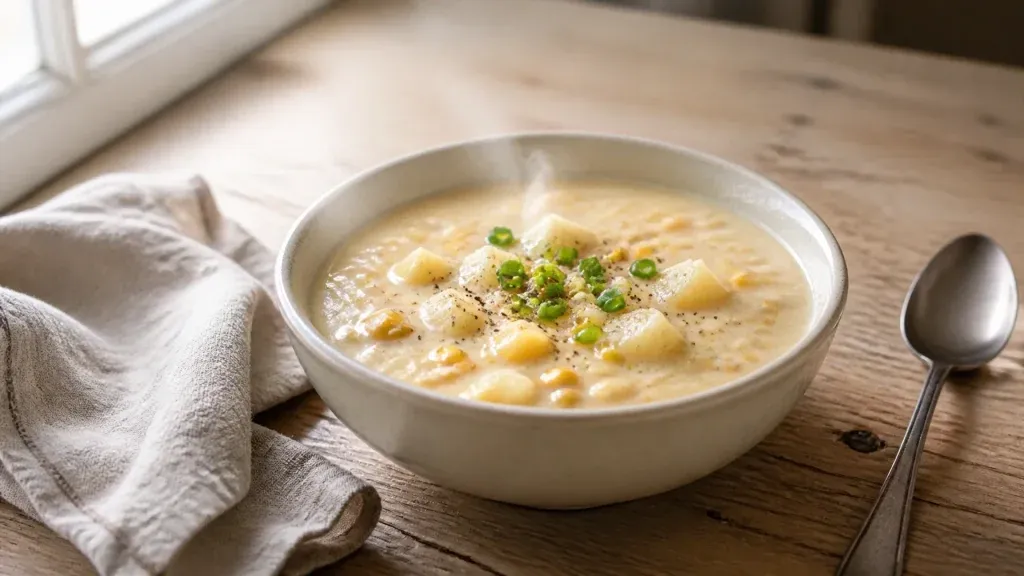 Cozy Soup Season collection — Budget-Friendly Recipes: Creamy Corn and Potato Chowder