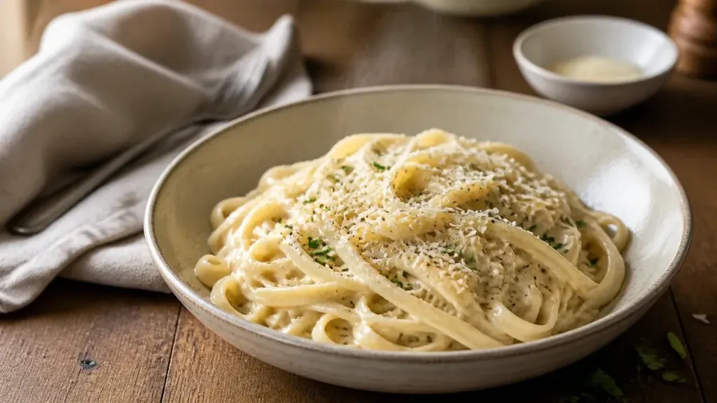 Simple Pasta Recipes: Creamy Garlic Parmesan Fettuccine